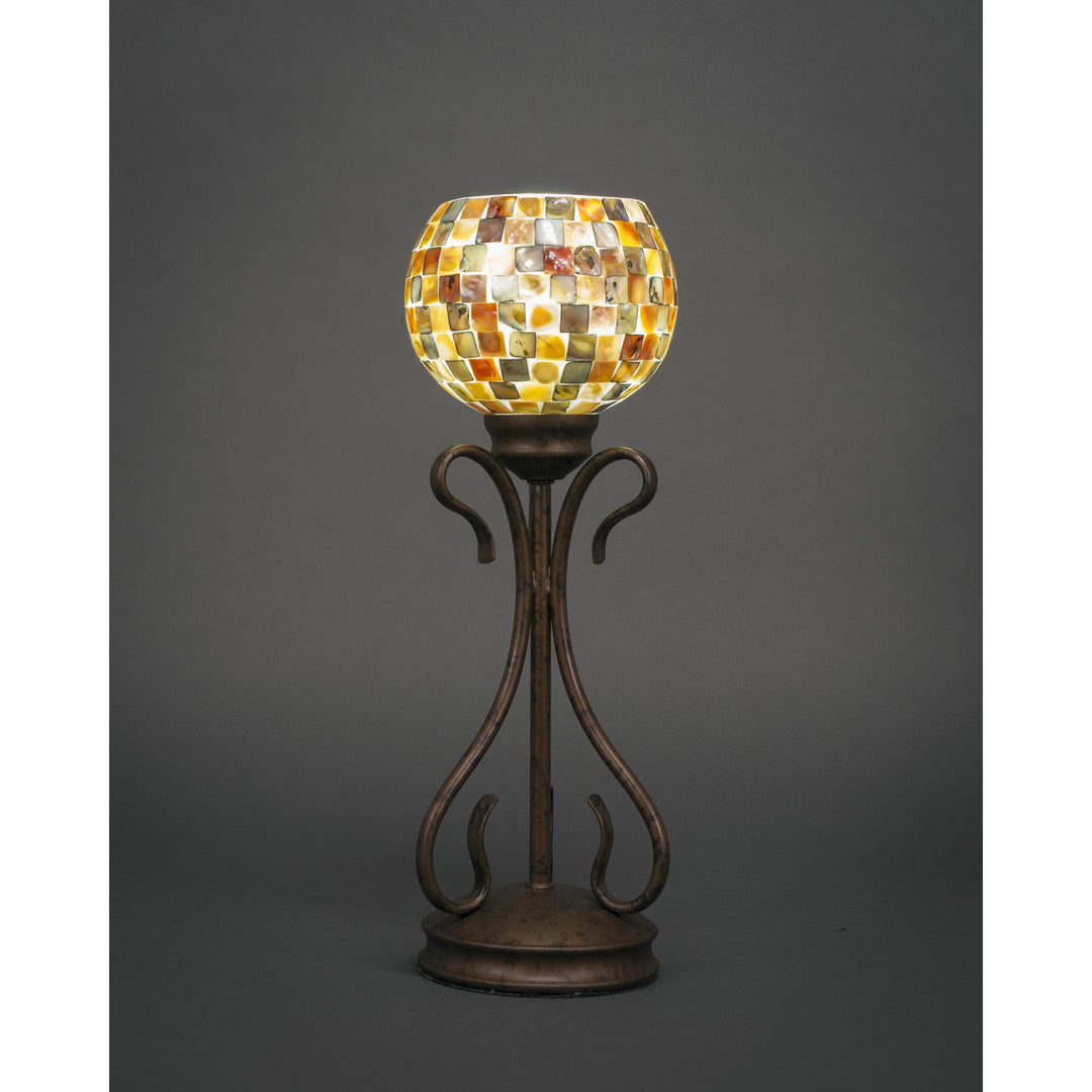 Toltec Lighting 31-BRZ-407  Swan Lamp Bronze