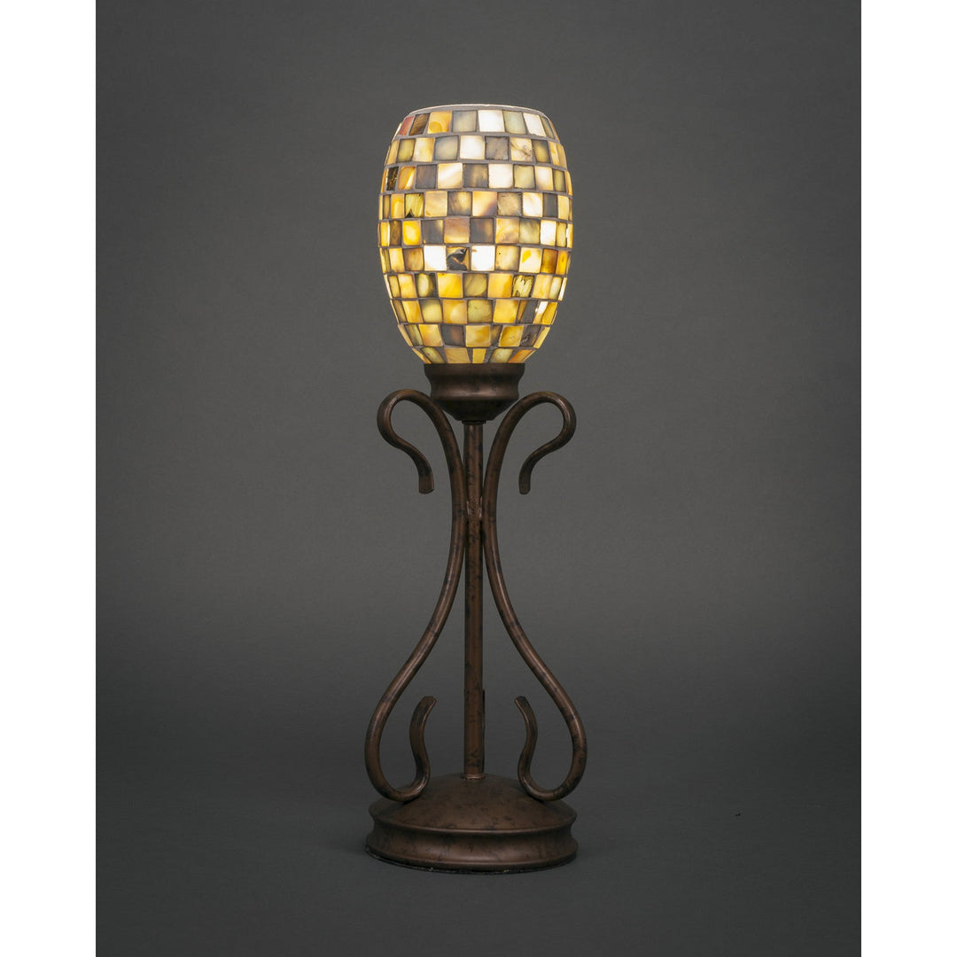 Toltec Lighting 31-BRZ-408  Swan Lamp Bronze