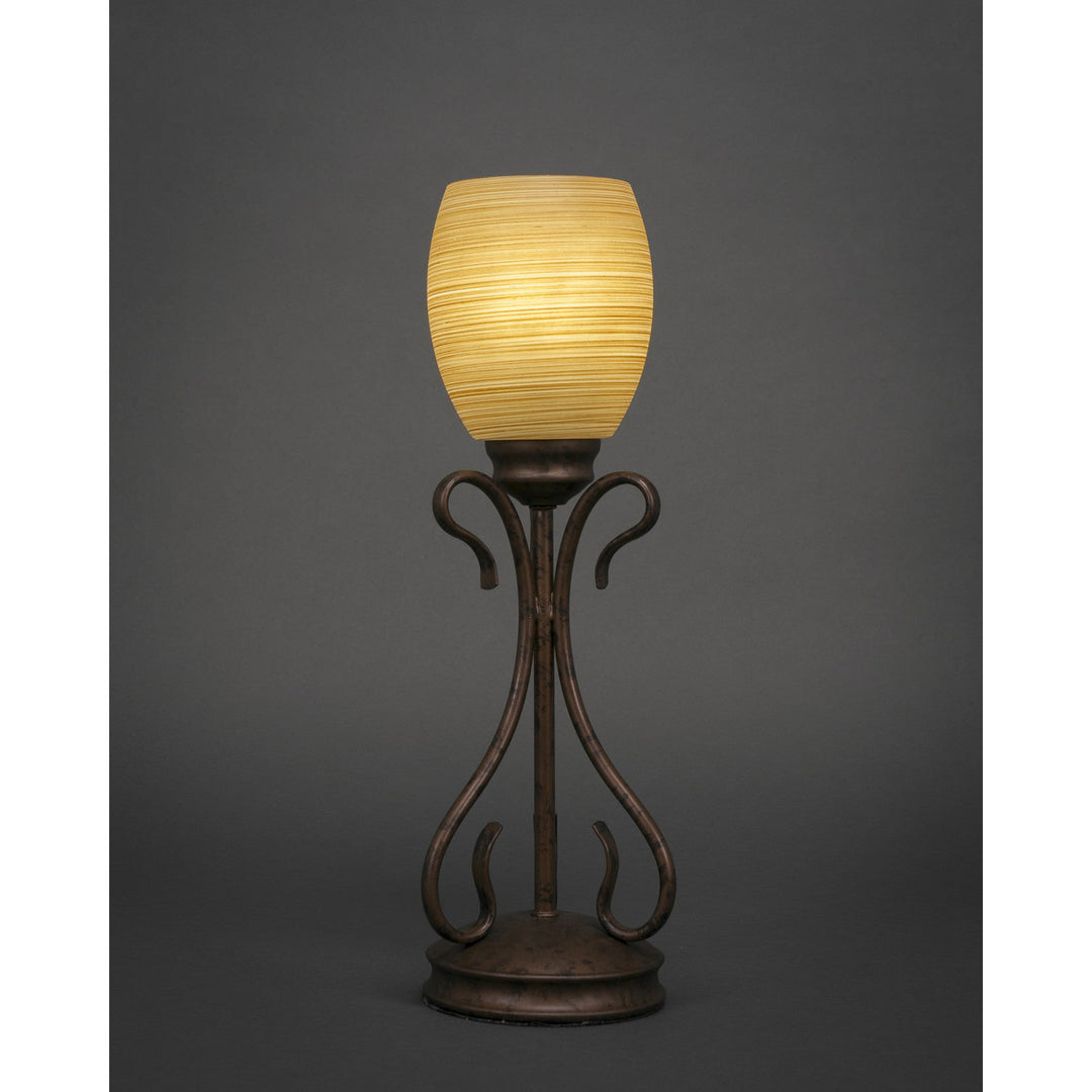 Toltec Lighting 31-BRZ-625  Swan Lamp Bronze