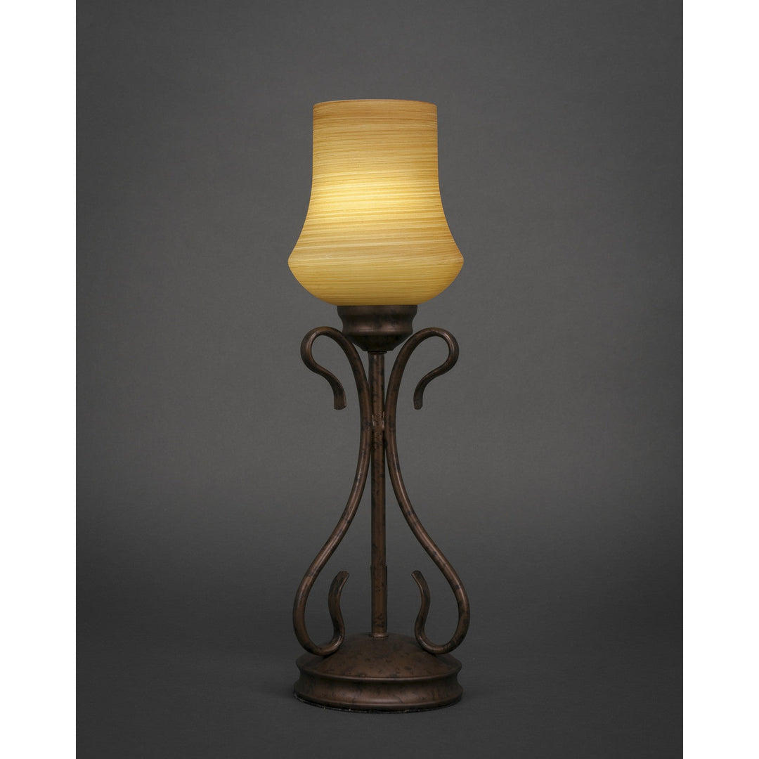 Toltec Lighting 31-BRZ-680  Swan Lamp Bronze