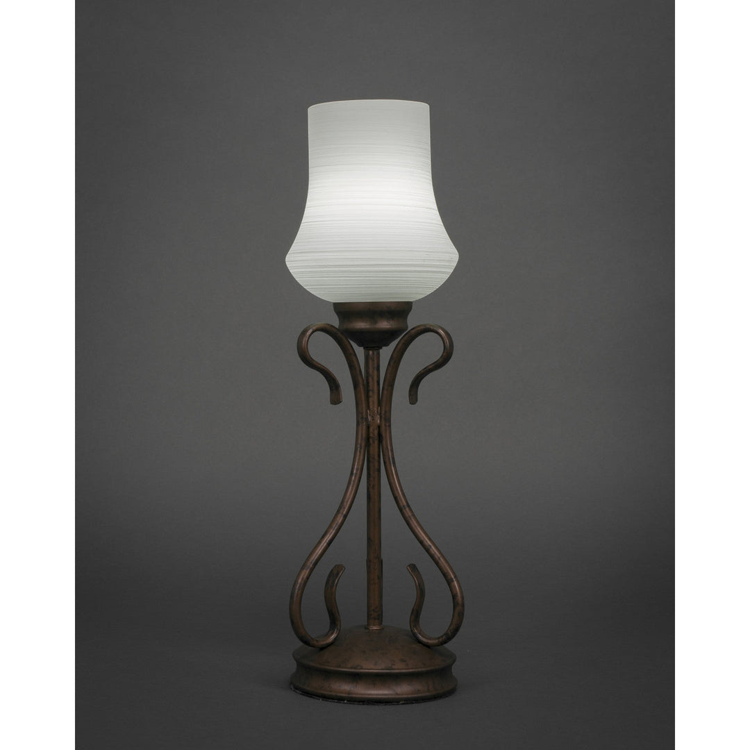 Toltec Lighting 31-BRZ-681  Swan Lamp Bronze