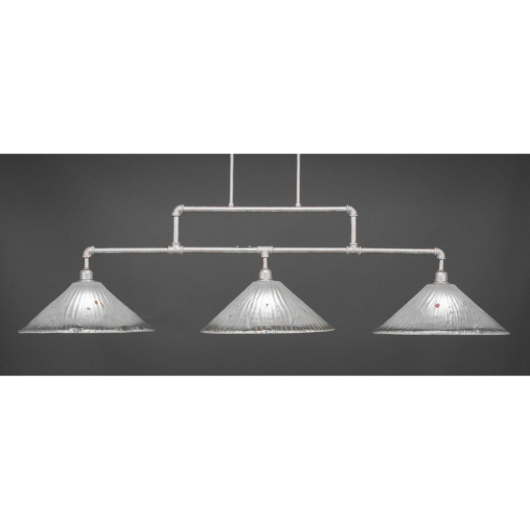Toltec Vintage 333-as-711 Pendant Light - Aged Silver