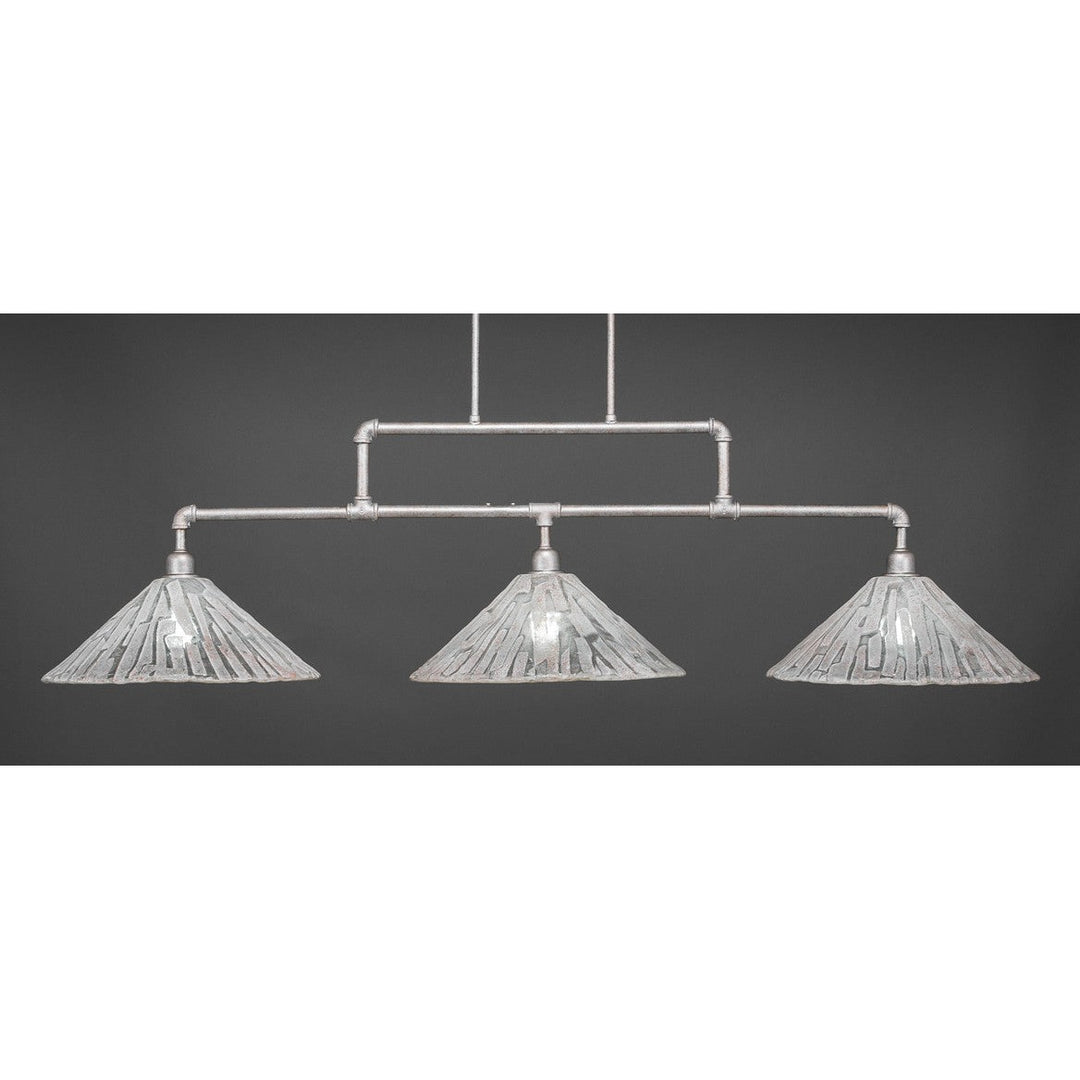 Toltec Vintage 333-as-719 Pendant Light - Aged Silver