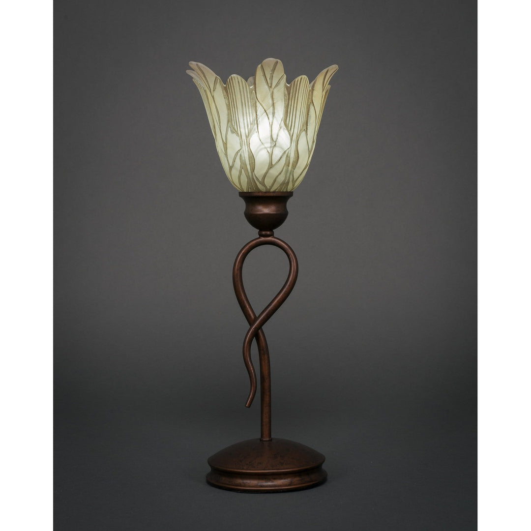 Toltec Lighting 35-BRZ-1025  Leaf Lamp Bronze