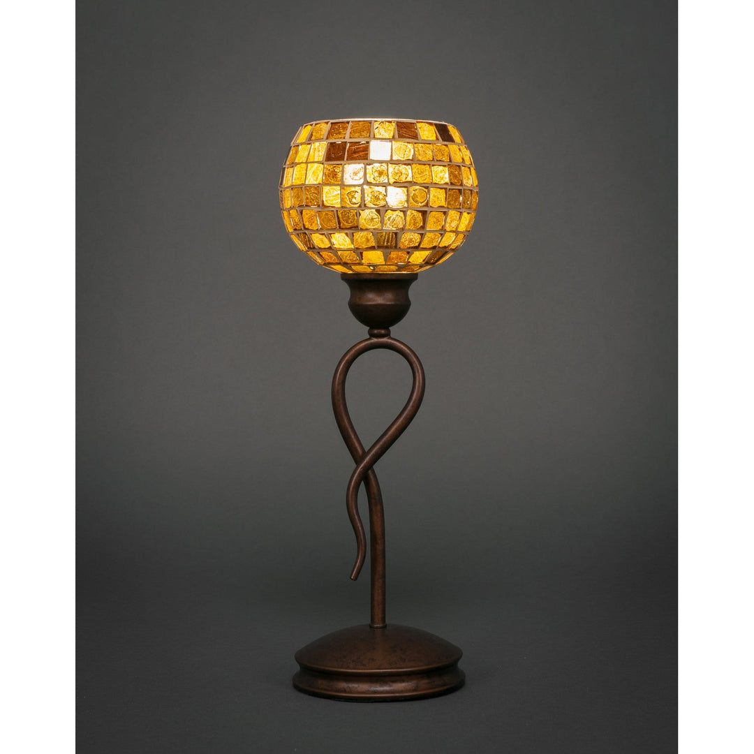 Toltec Lighting 35-BRZ-402  Leaf Lamp Bronze