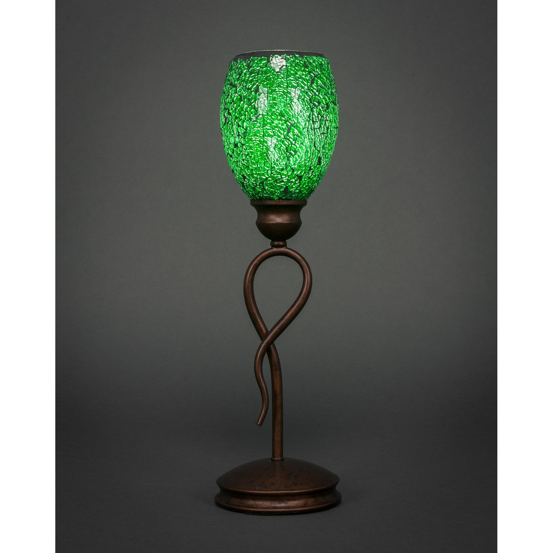 Toltec Lighting 35-BRZ-5057  Leaf Lamp Bronze