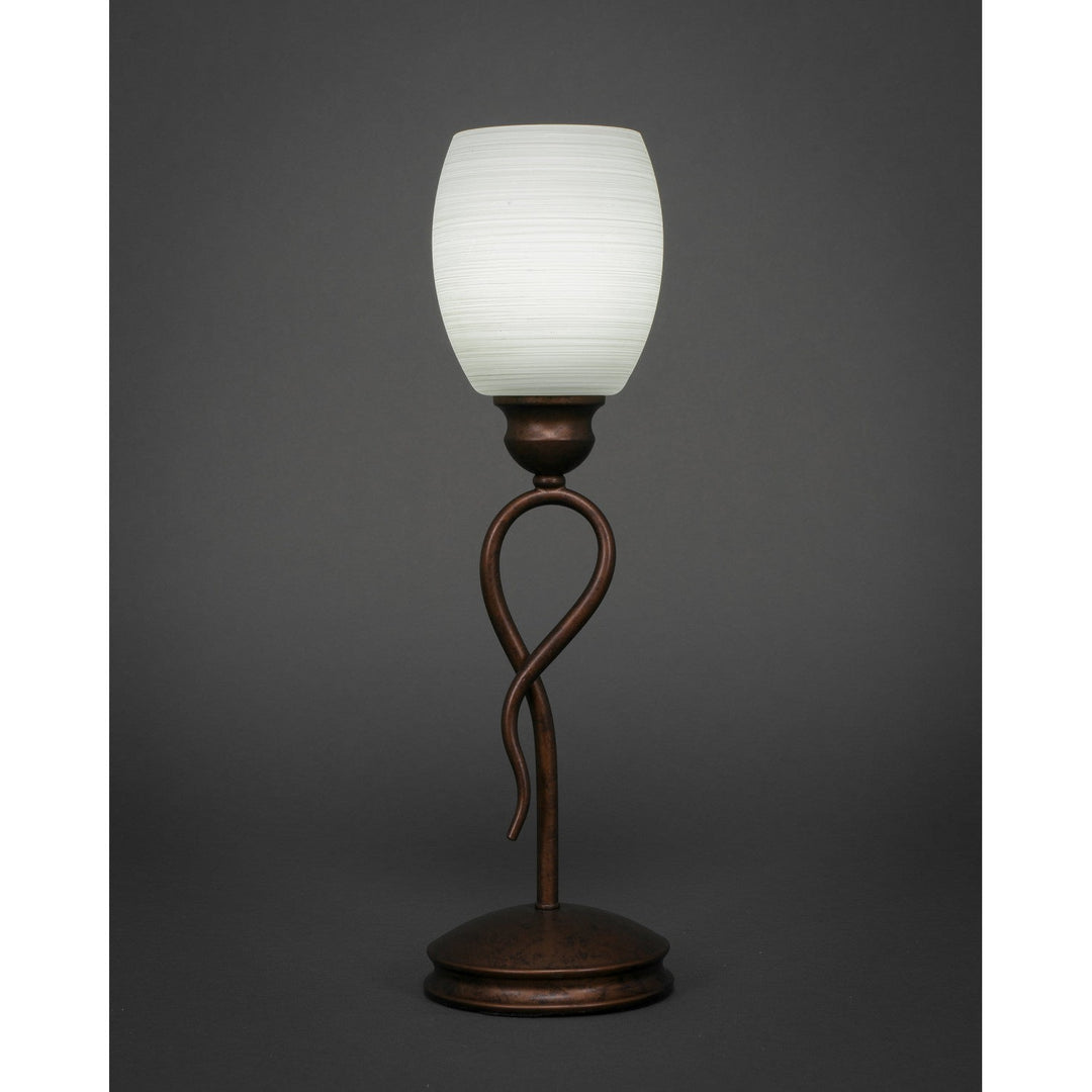 Toltec Lighting 35-BRZ-615  Leaf Lamp Bronze