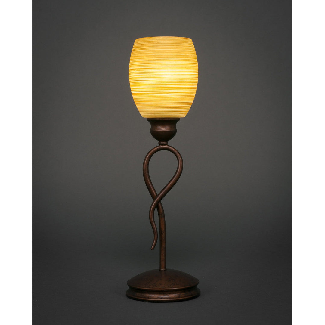 Toltec Lighting 35-BRZ-625  Leaf Lamp Bronze