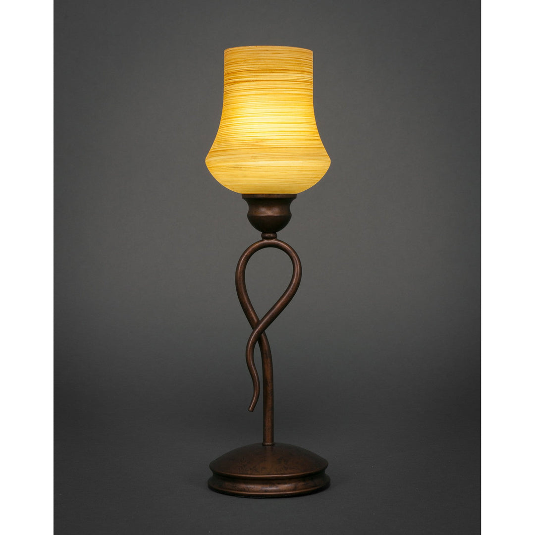 Toltec Lighting 35-BRZ-680  Leaf Lamp Bronze