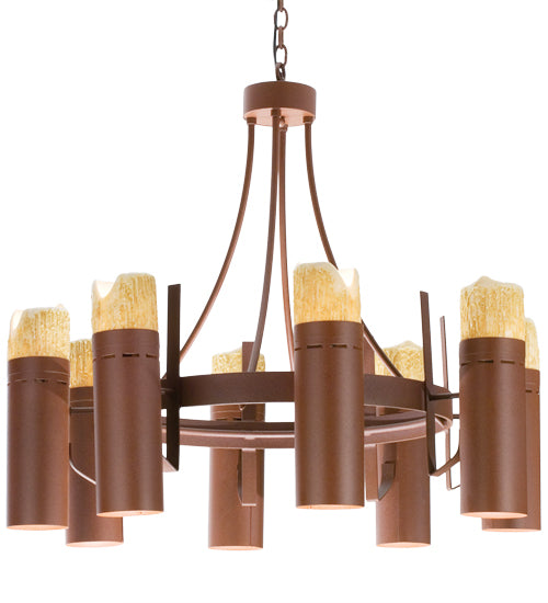 Meyda Tiffany Candle Drop 68946 Chandelier Light - Rust