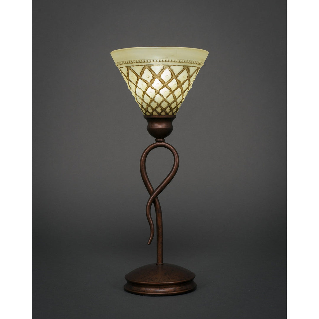 Toltec Lighting 35-BRZ-7185  Leaf Lamp Bronze