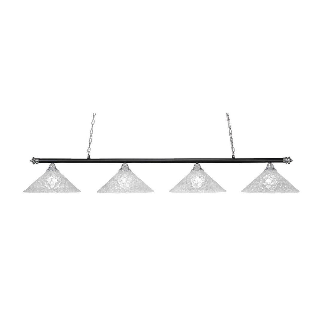 Toltec Oxford 374-chmb-411 Pendant Light - Chrome & Matte Black