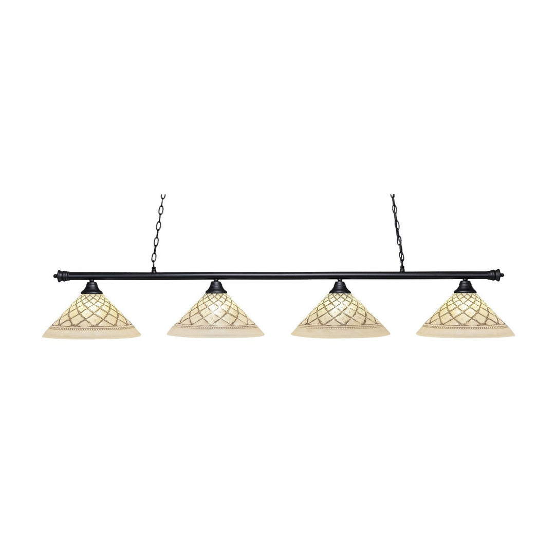 Toltec Oxford 374-mb-718 Pendant Light - Matte Black