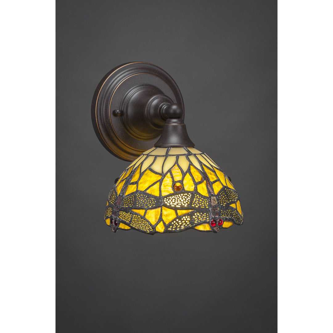 Toltec Any 40-dg-9465 Wall Sconce Light - Dark Granite