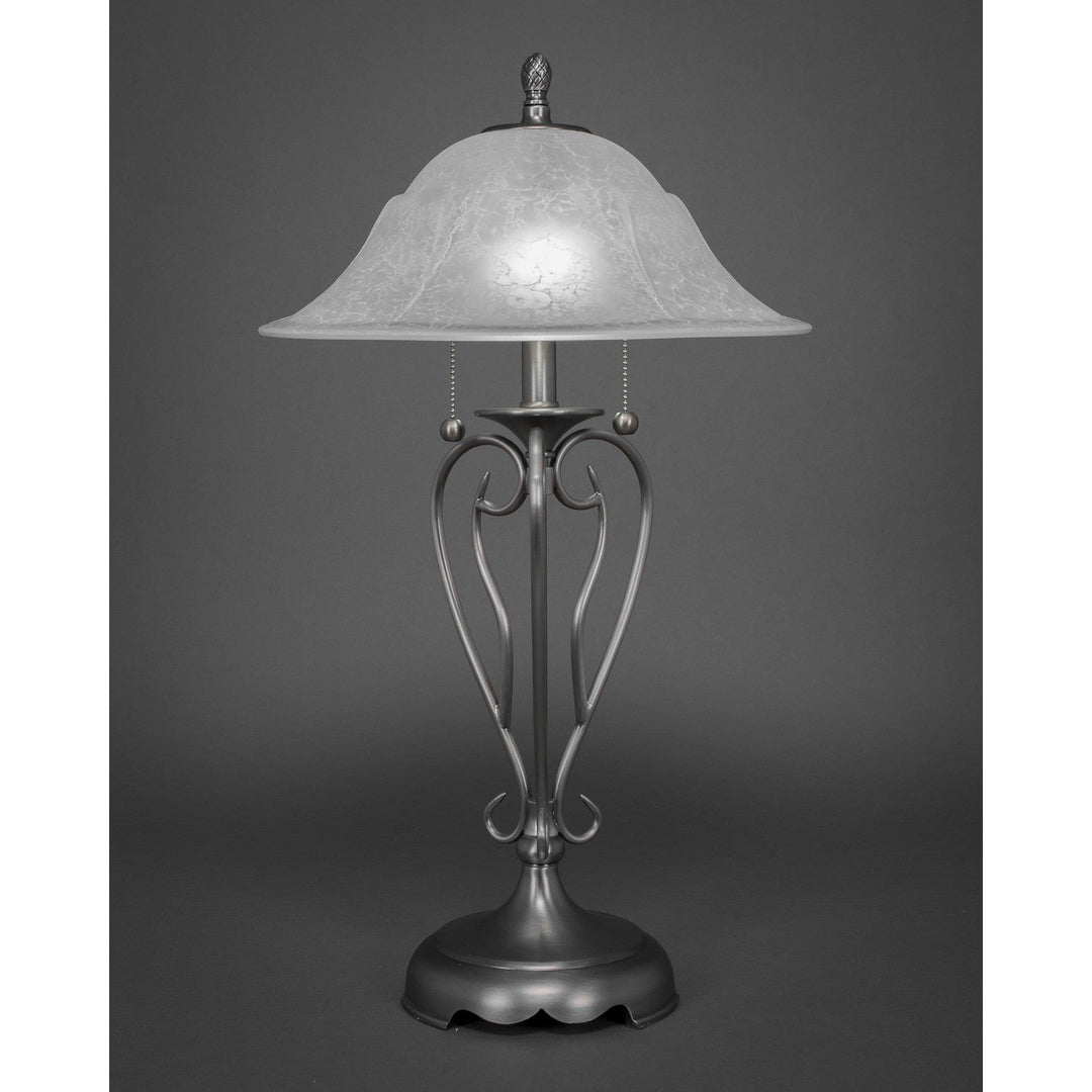 Toltec Lighting 42-BN-53615  Olde Iron Lamp Brushed Nickel