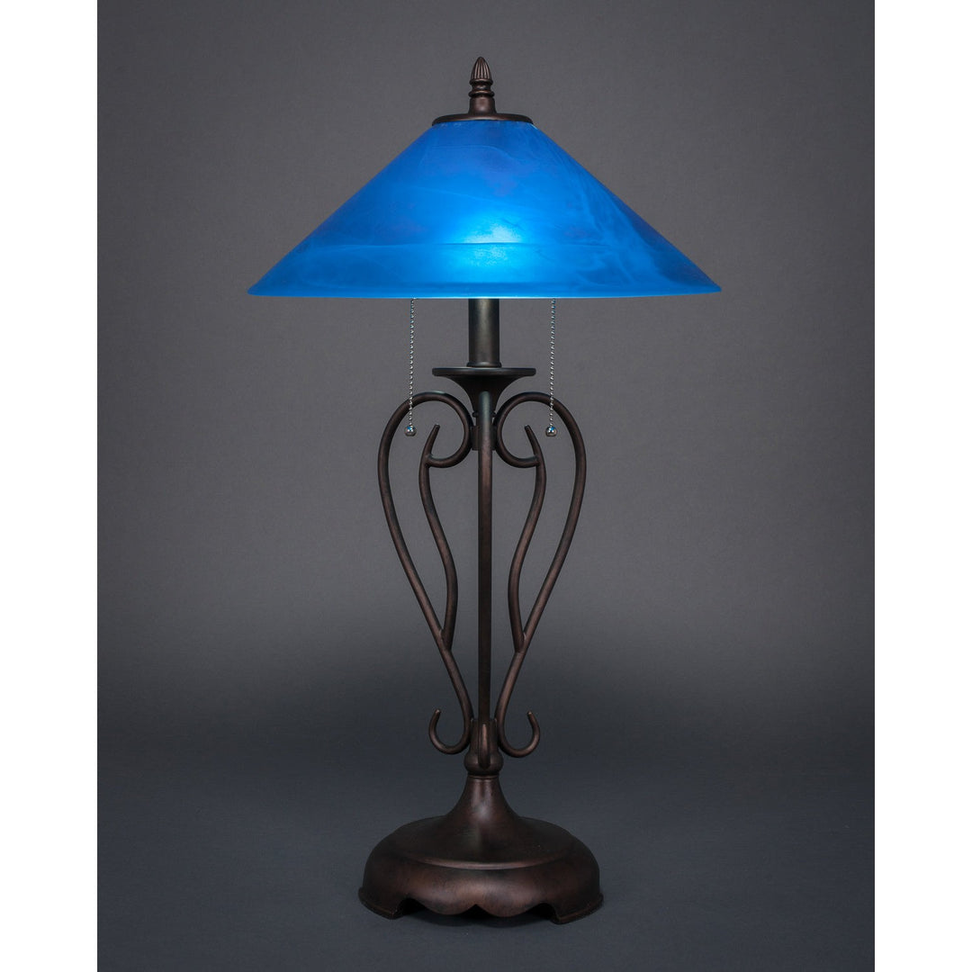 Toltec Lighting 42-BRZ-415  Olde Iron Lamp Bronze