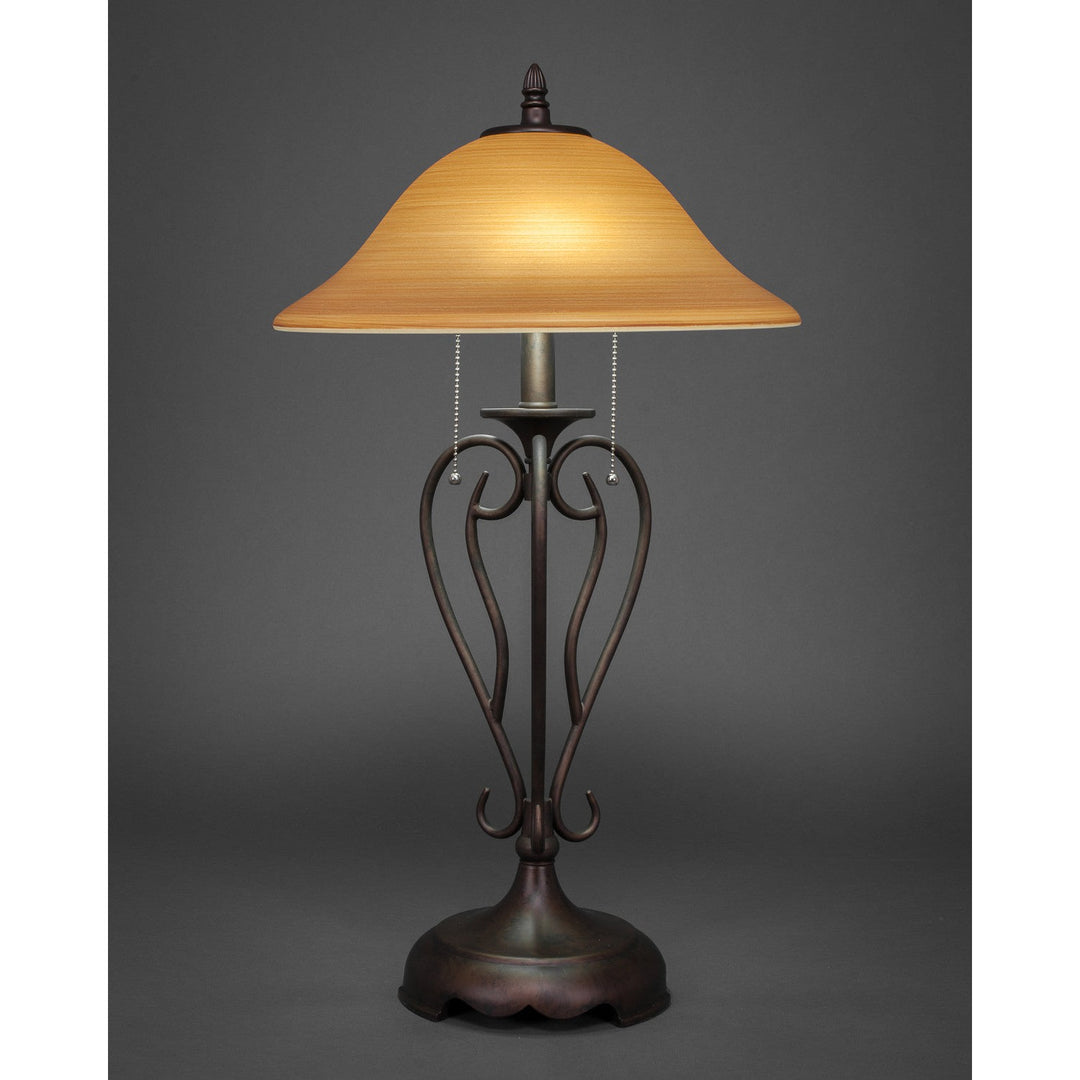 Toltec Lighting 42-BRZ-622  Olde Iron Lamp Bronze