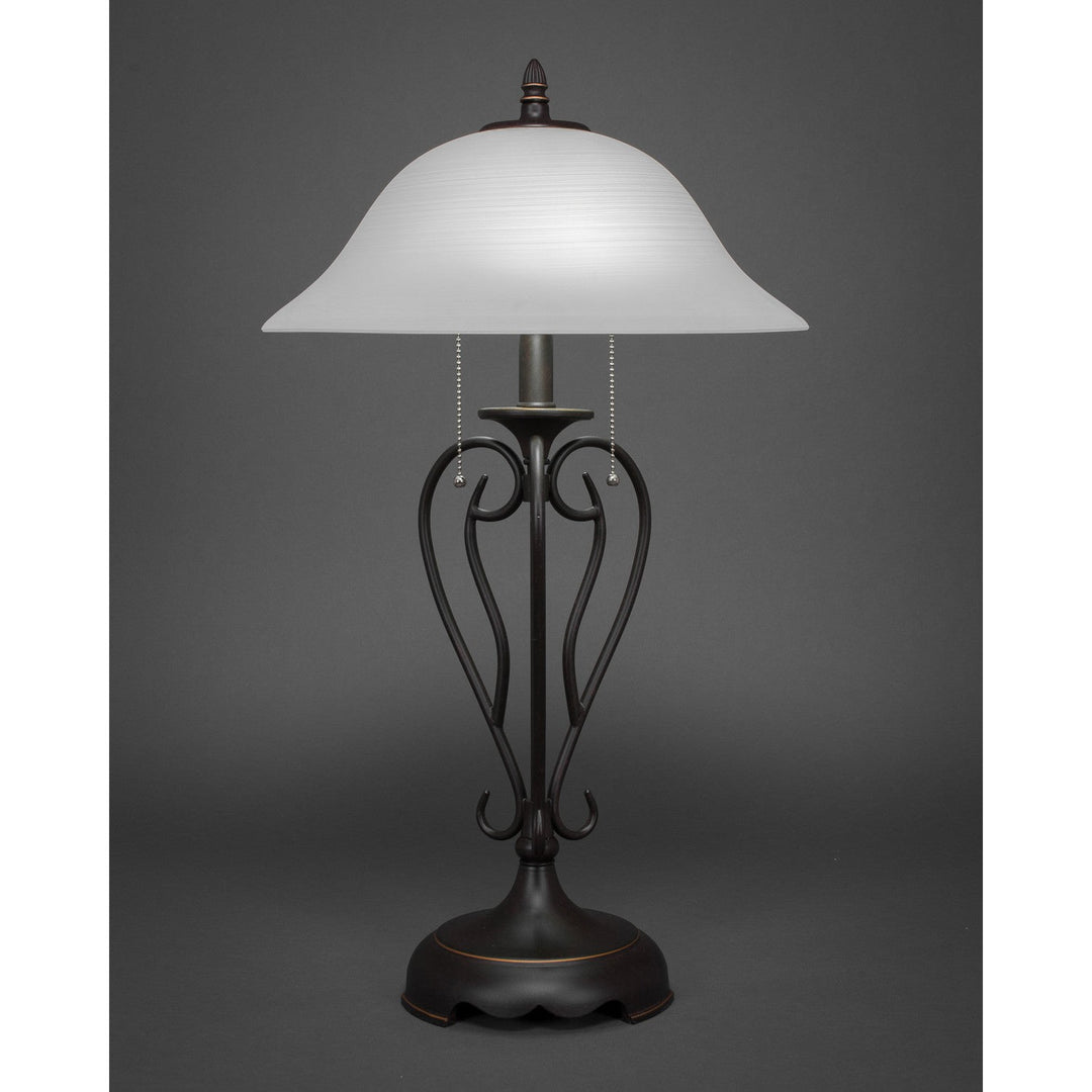 Toltec Lighting 42-DG-612  Olde Iron Lamp Dark Granite