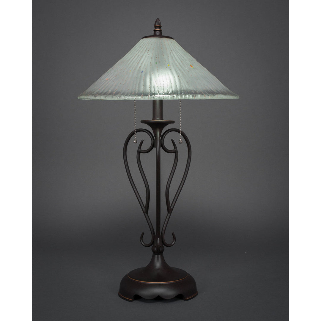 Toltec Lighting 42-DG-711  Olde Iron Lamp Dark Granite