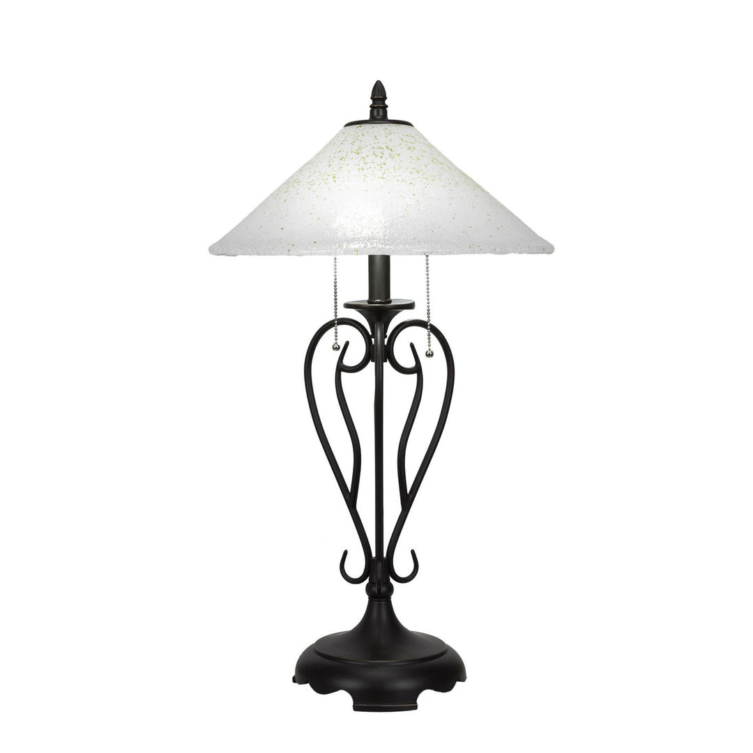 Toltec Lighting 42-DG-714  Olde Iron Lamp Dark Granite