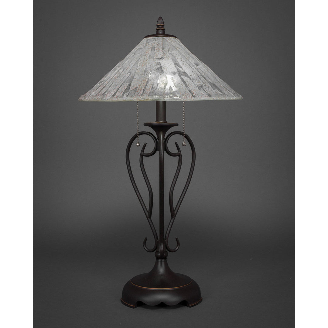 Toltec Lighting 42-DG-719  Olde Iron Lamp Dark Granite