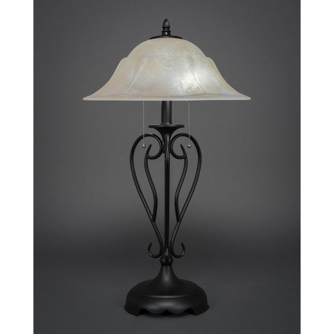 Toltec Lighting 42-MB-53613  Olde Iron Lamp Matte Black