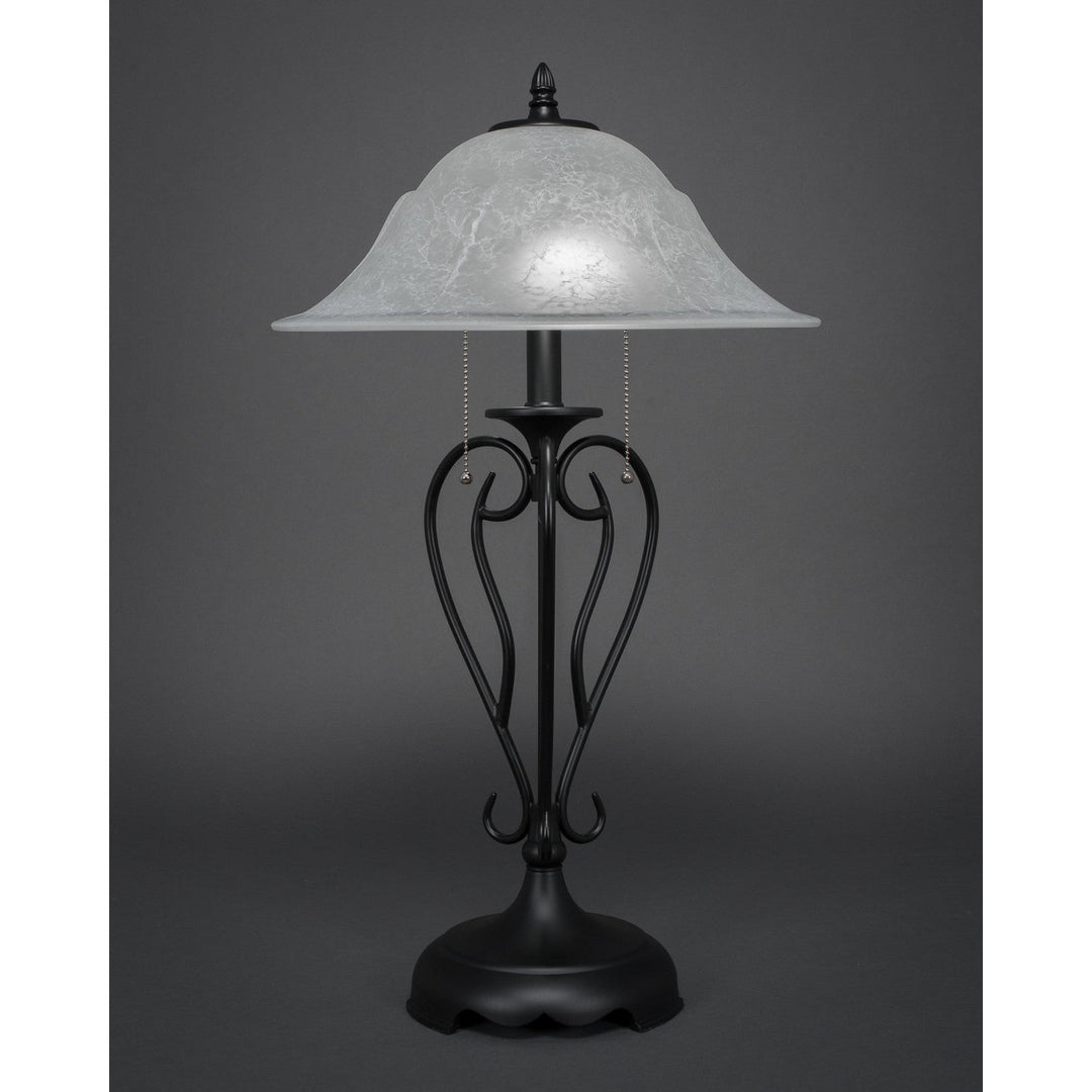 Toltec Lighting 42-MB-53615  Olde Iron Lamp Matte Black