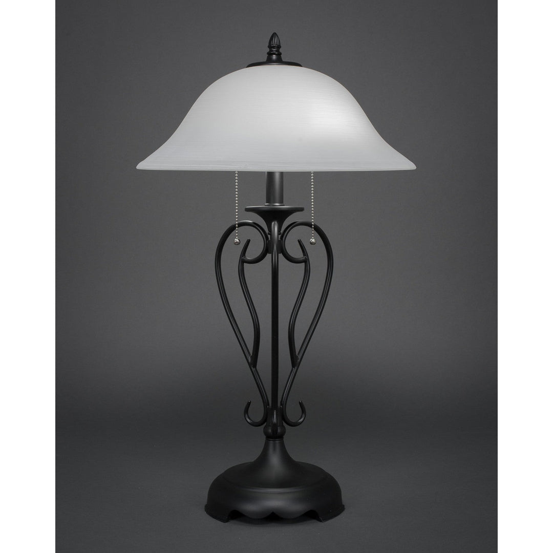 Toltec Lighting 42-MB-612  Olde Iron Lamp Matte Black