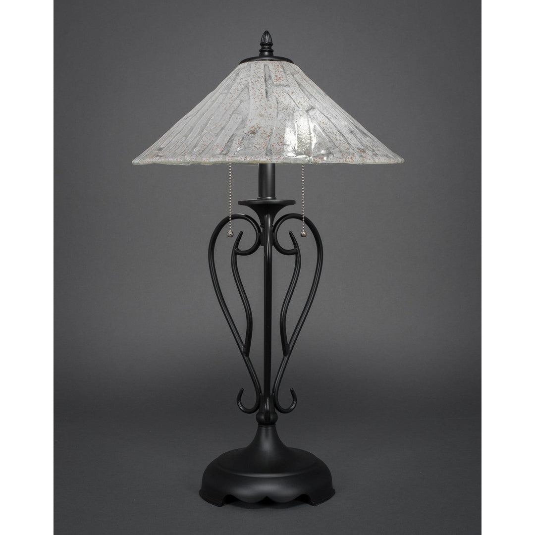 Toltec Lighting 42-MB-719  Olde Iron Lamp Matte Black