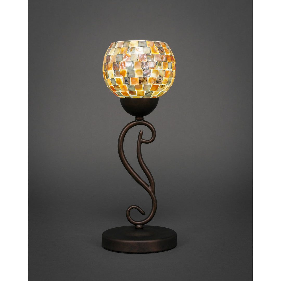 Toltec Lighting 44-BRZ-407  Olde Iron Lamp Bronze