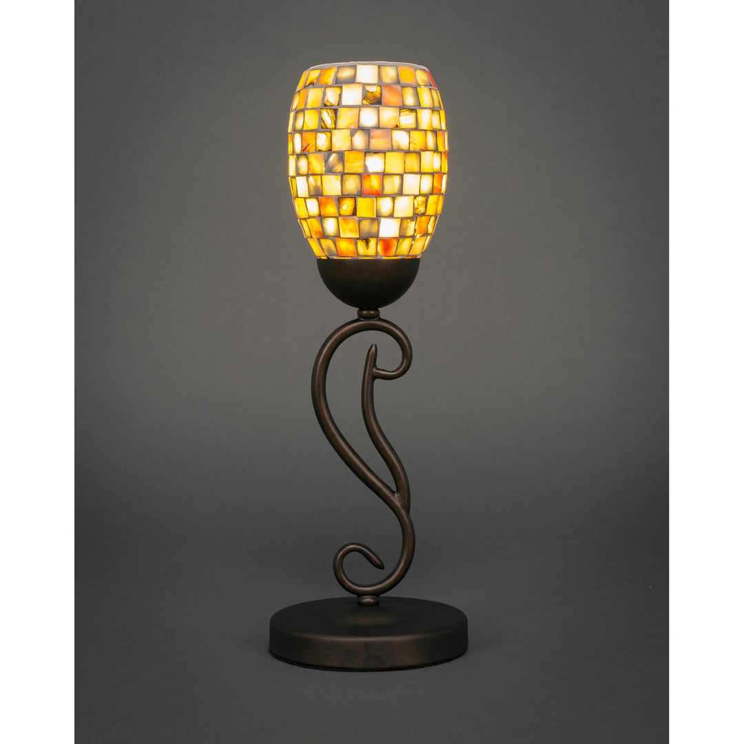 Toltec Lighting 44-BRZ-408  Olde Iron Lamp Bronze