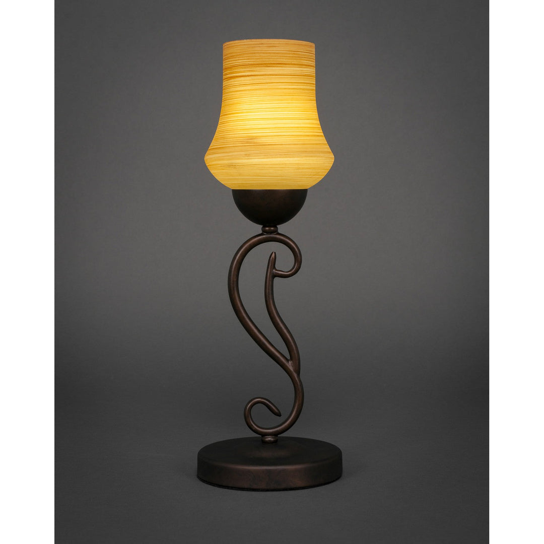 Toltec Lighting 44-BRZ-680  Olde Iron Lamp Bronze
