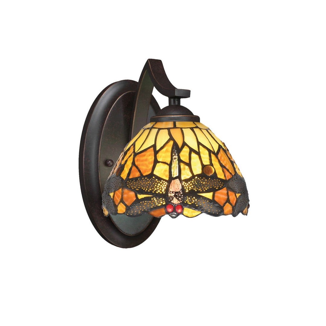 Toltec Zilo 551-dg-9465 Wall Sconce Light - Dark Granite