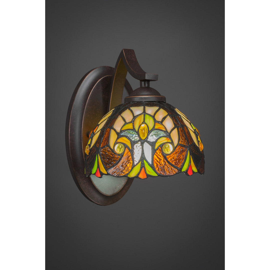 Toltec Zilo 551-dg-9945 Wall Sconce Light - Dark Granite