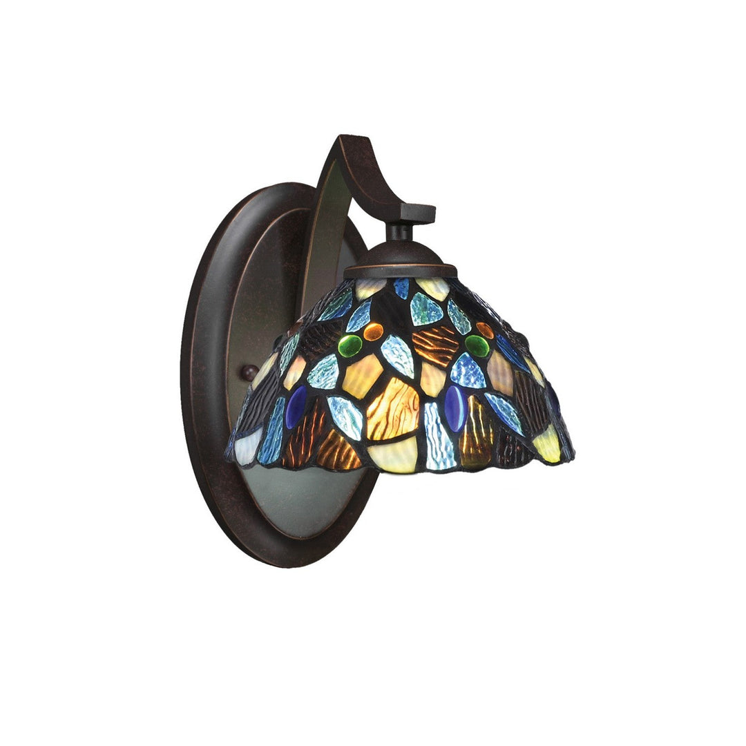 Toltec Zilo 551-dg-9955 Wall Sconce Light - Dark Granite