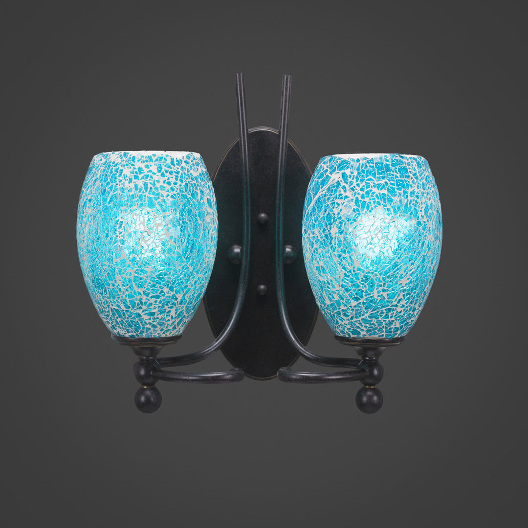 Toltec Capri 590-dg-5055 Wall Sconce Light - Dark Granite