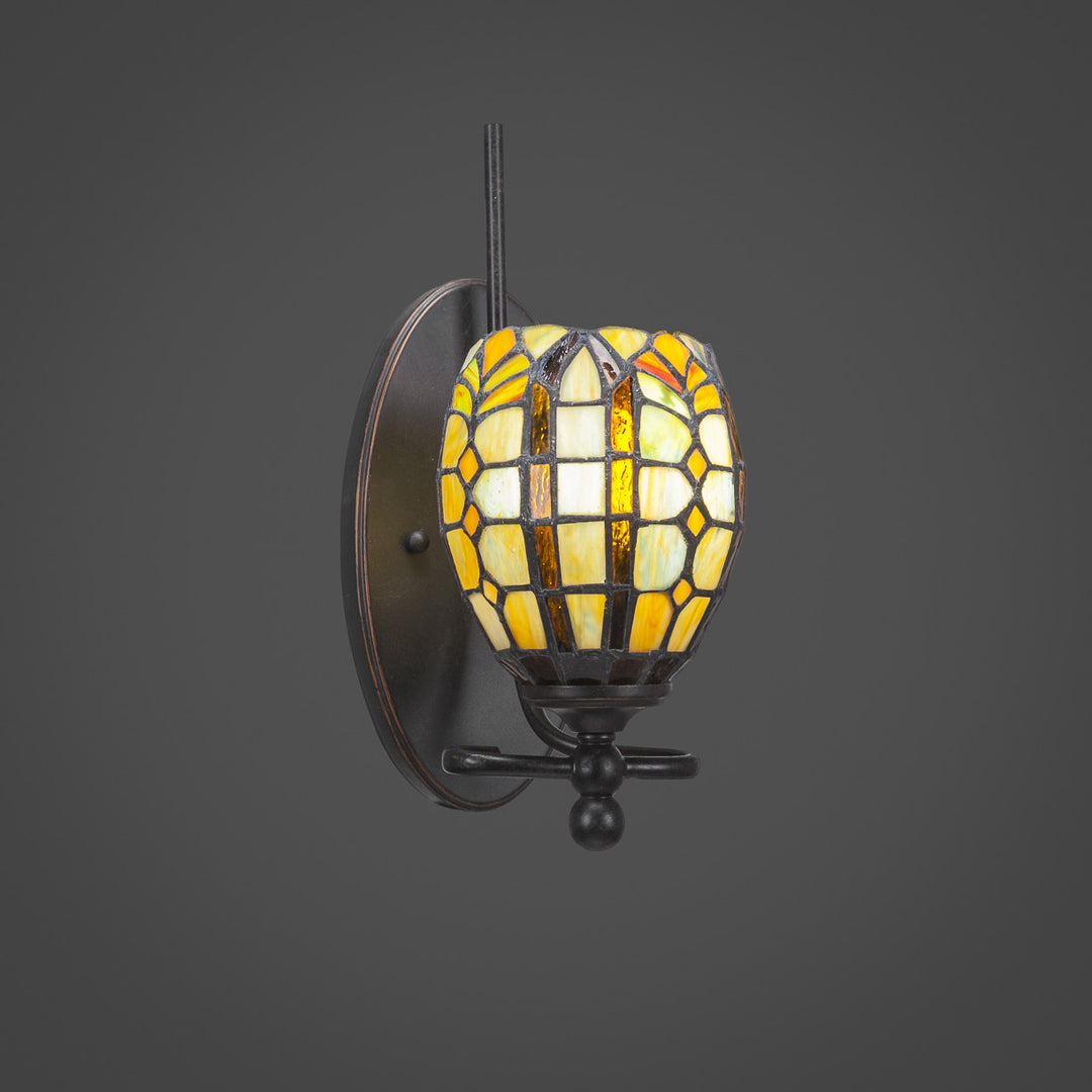Toltec Capri 591-DG-9871 Wall Sconce Light - Dark Granite