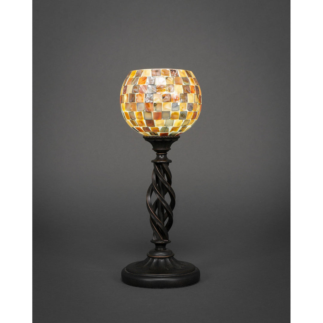 Toltec Lighting 61-DG-407  Eleganté Lamp Dark Granite