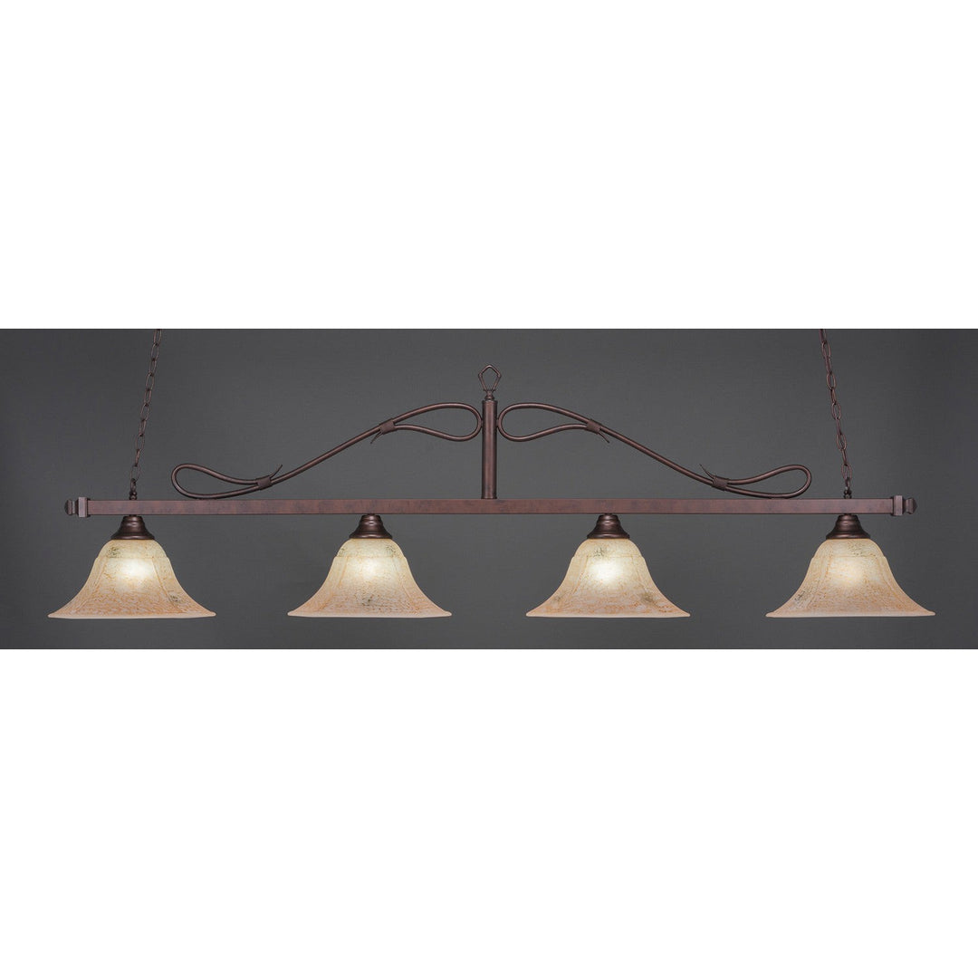 Toltec Scroll 824-brz-53318 Pendant Light - Bronze