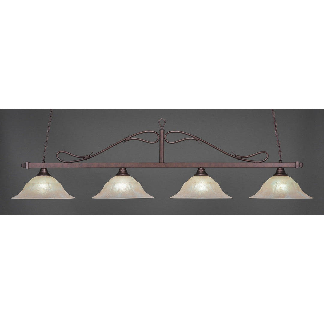 Toltec Scroll 824-brz-53613 Pendant Light - Bronze