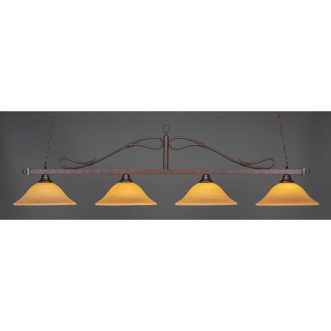 Toltec Scroll 824-brz-622 Pendant Light - Bronze