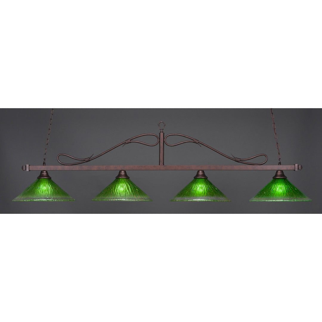 Toltec Scroll 824-brz-717 Pendant Light - Bronze