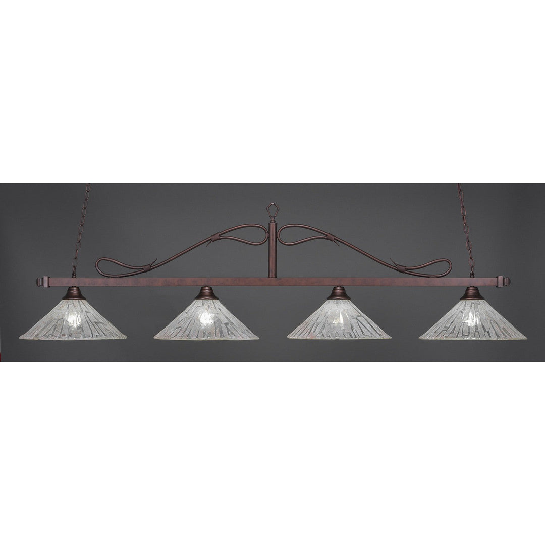 Toltec Scroll 824-brz-719 Pendant Light - Bronze