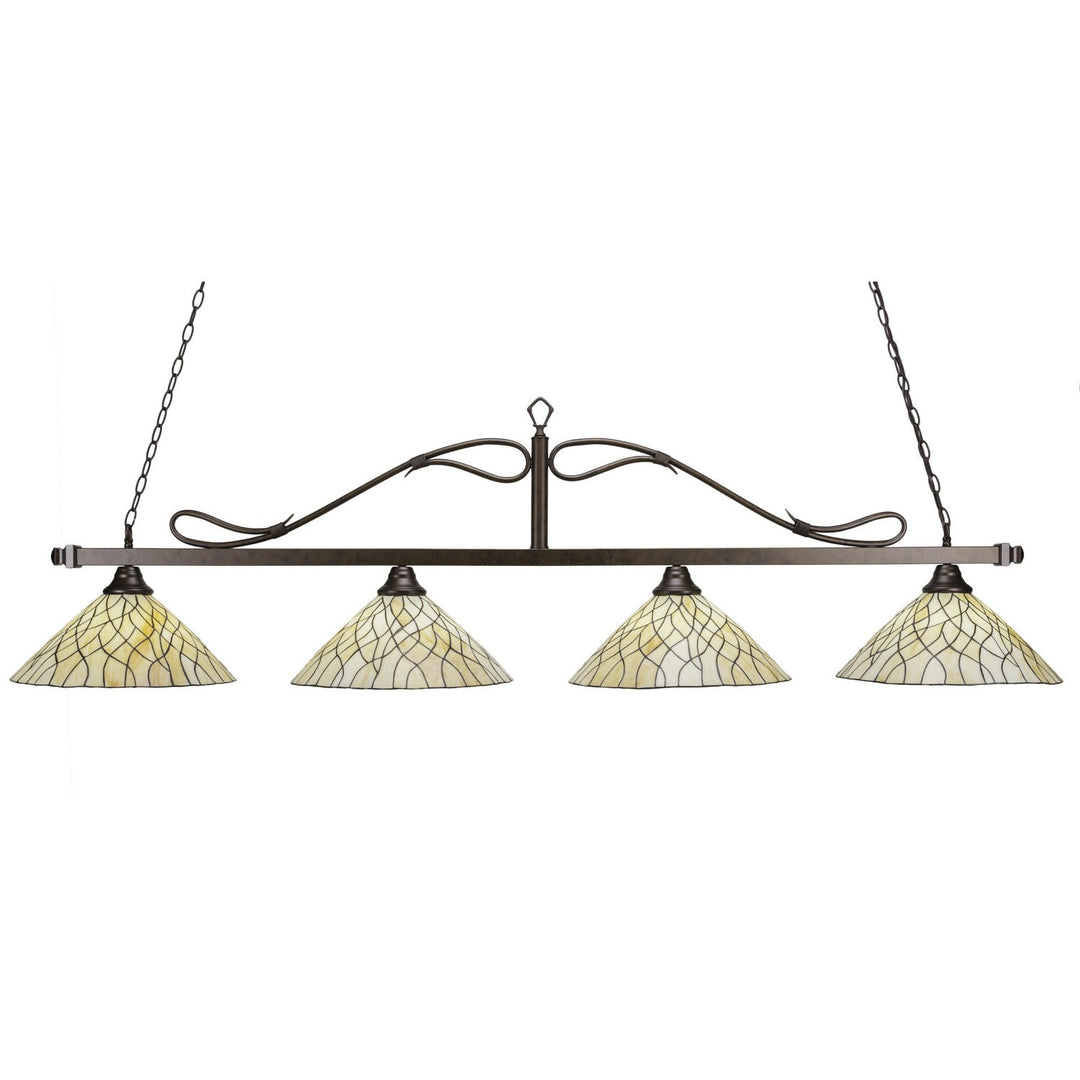 Toltec Scroll 824-brz-911 Pendant Light - Bronze