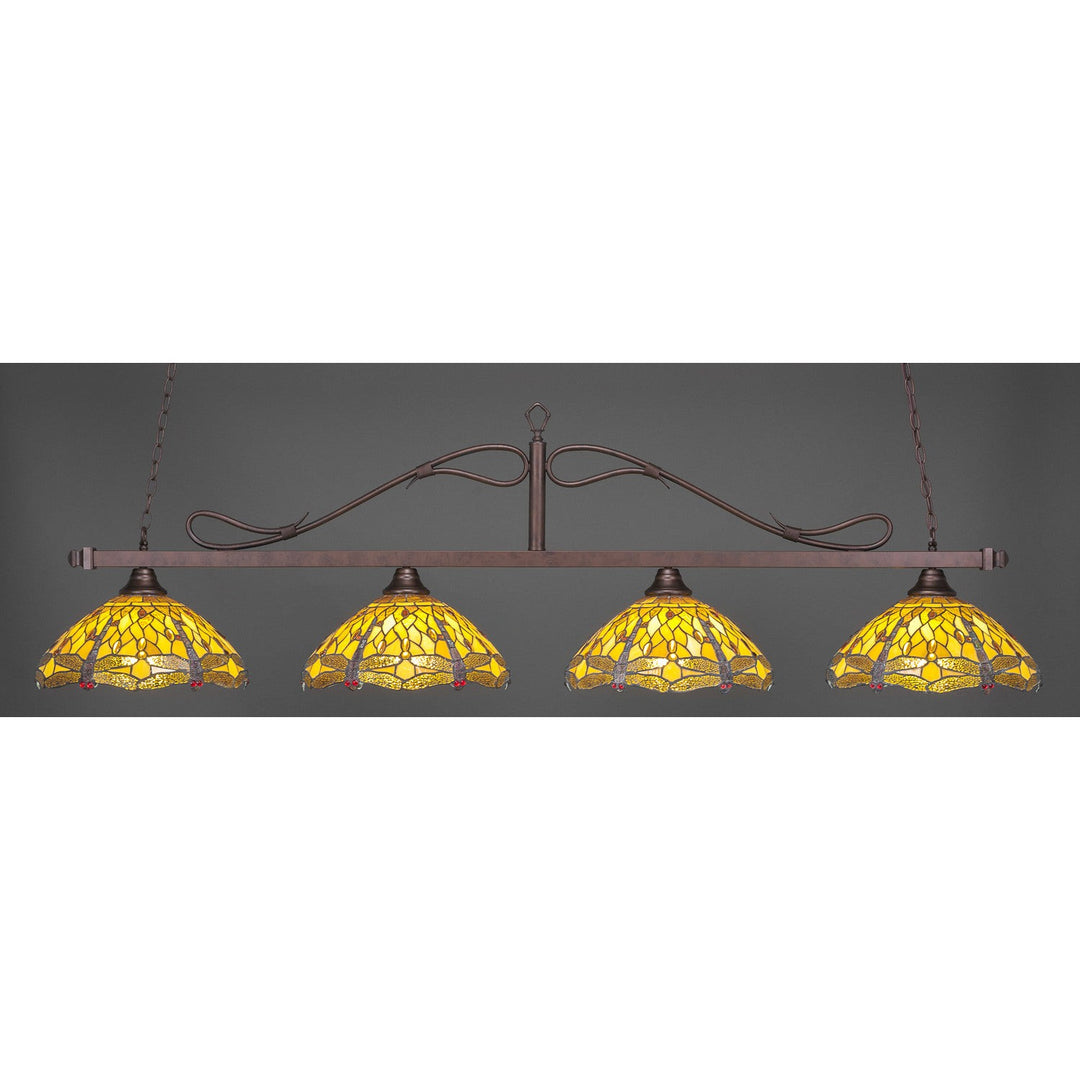 Toltec Scroll 824-brz-946 Pendant Light - Bronze