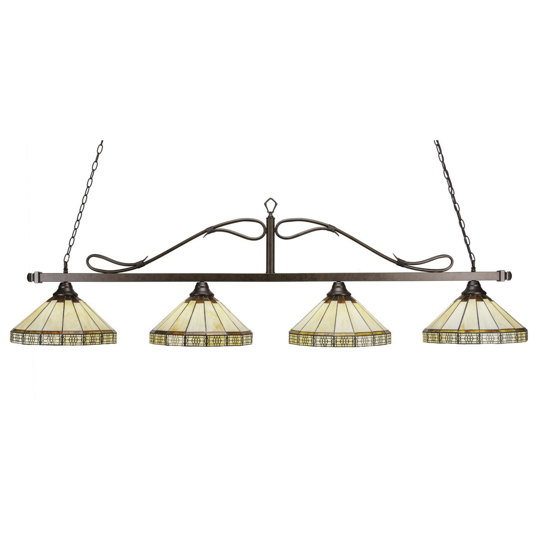 Toltec Scroll 824-brz-964 Pendant Light - Bronze
