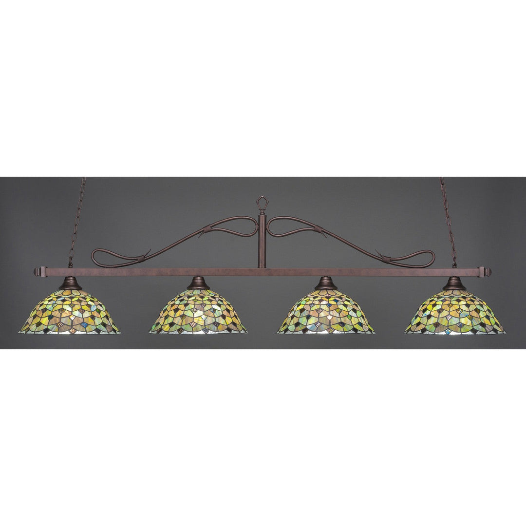 Toltec Scroll 824-brz-996 Pendant Light - Bronze