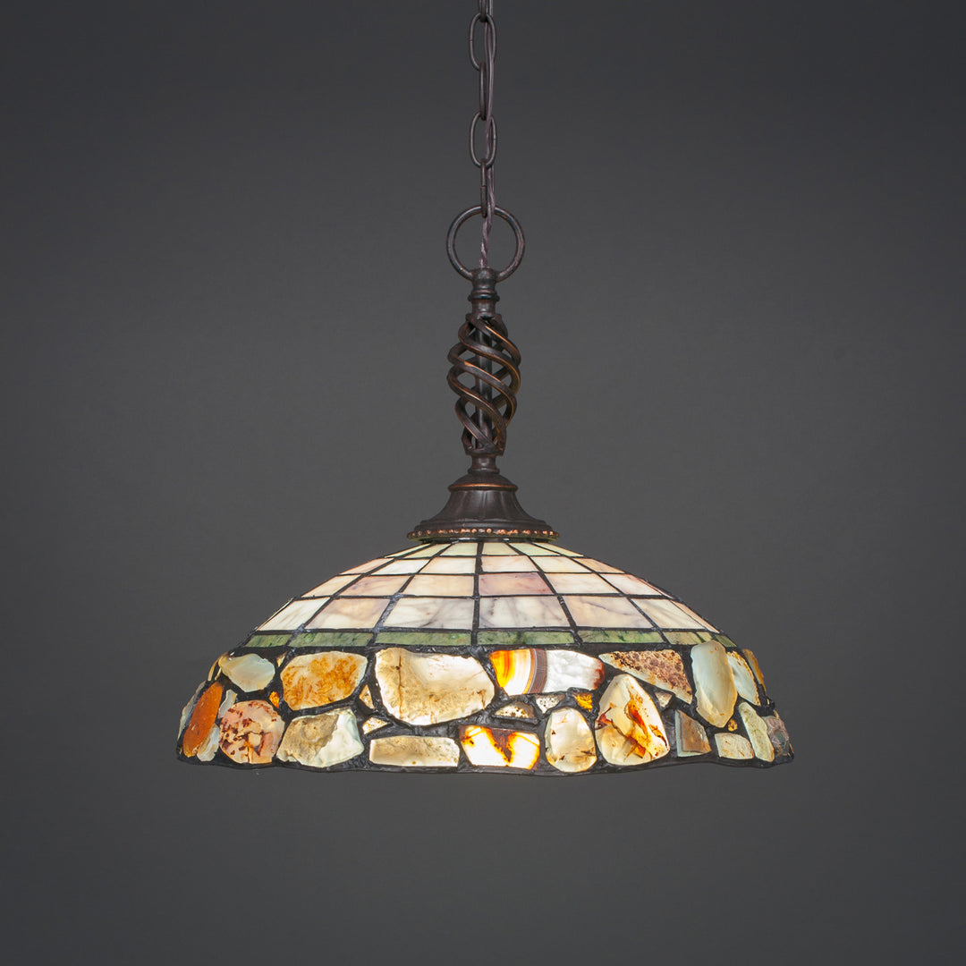 Toltec Eleganté 82-dg-973 Pendant Light - Dark Granite