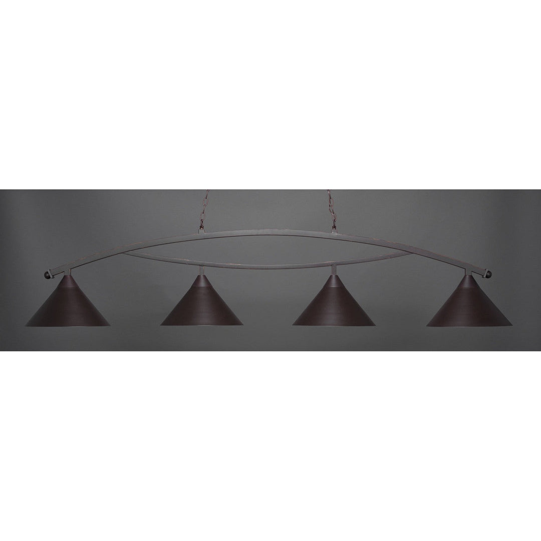 Toltec Bow 874-dg-420 Pendant Light - Dark Granite
