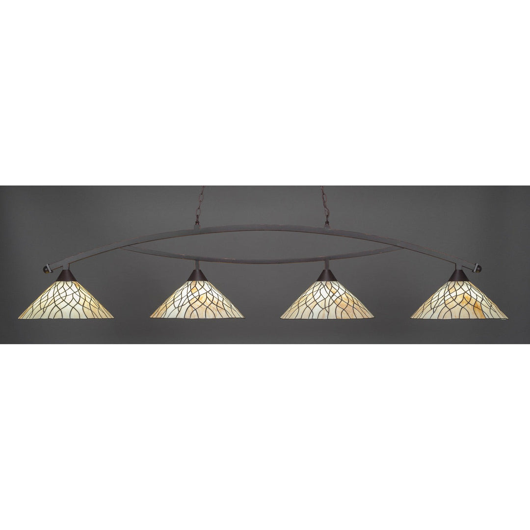 Toltec Bow 874-dg-911 Pendant Light - Dark Granite